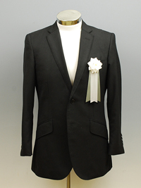 小リボンバラ(白×グレー)