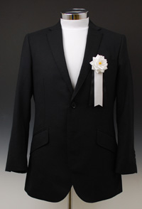 弔用・喪章 小リボンバラ白/黒