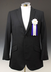 弔用・喪章 小リボンバラ白/紫